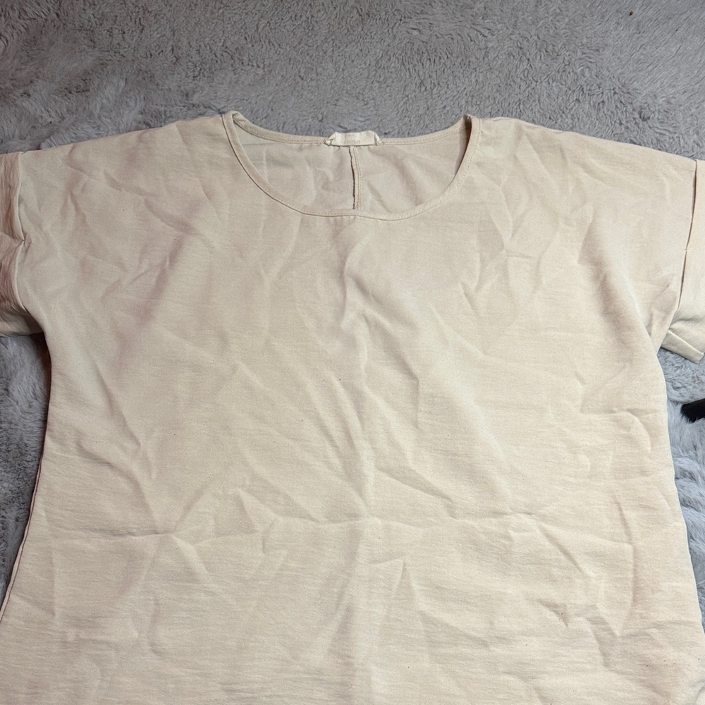 Entro Beige Short Sleeve Tee